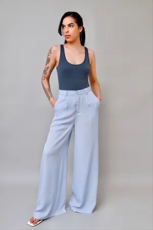 Absolute Baby Blue Wide-Leg Pants