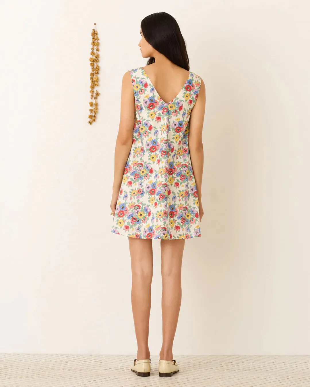 ALIX OF BOHEMIA SOLEIL WILDFLOWER LINEN DRESS