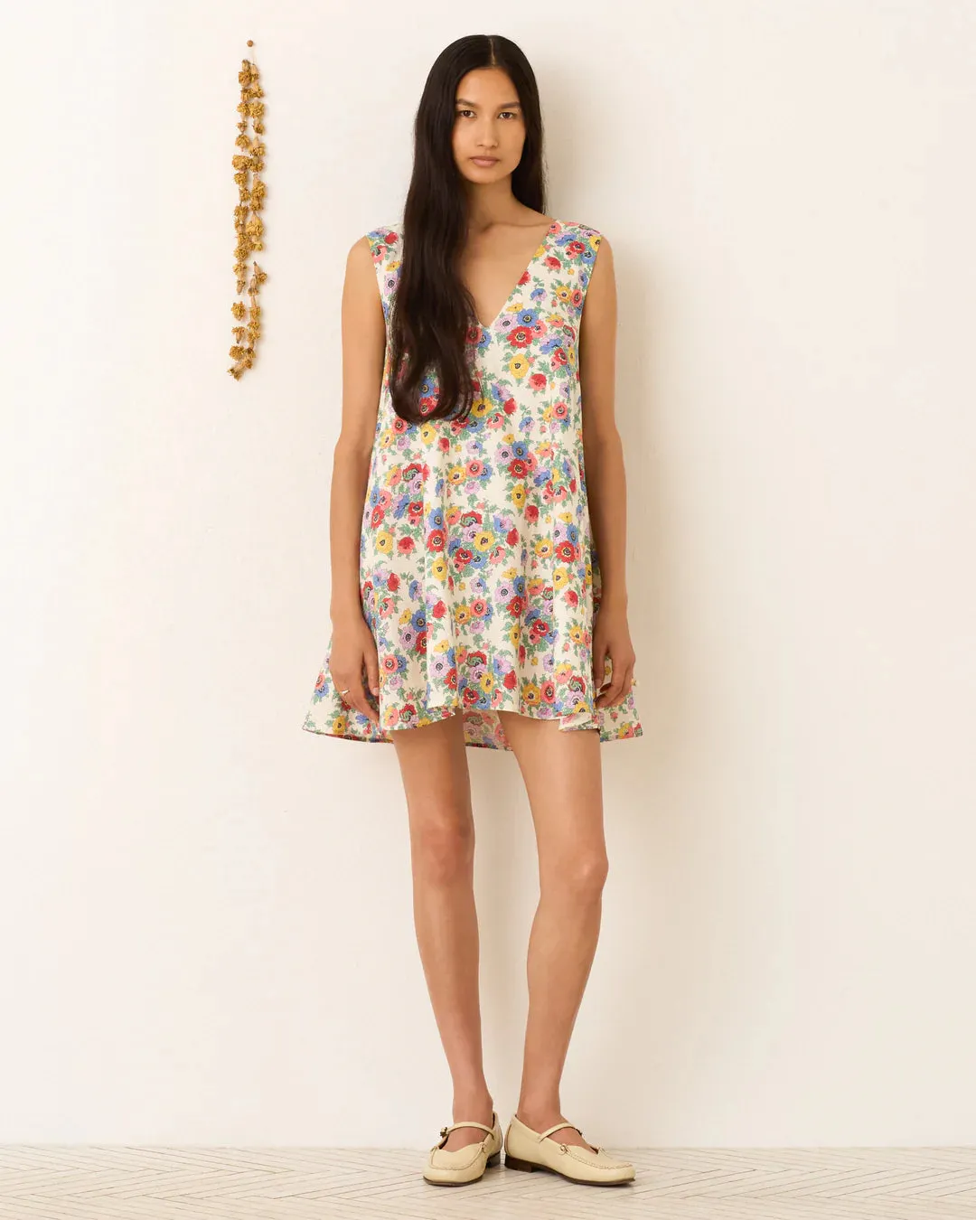 ALIX OF BOHEMIA SOLEIL WILDFLOWER LINEN DRESS