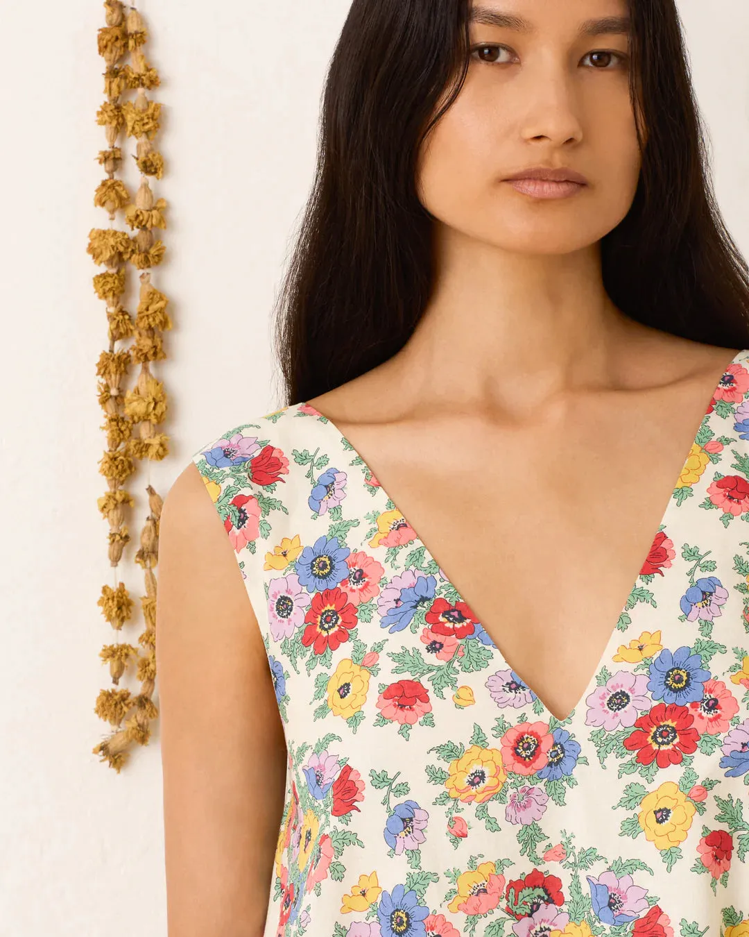 ALIX OF BOHEMIA SOLEIL WILDFLOWER LINEN DRESS