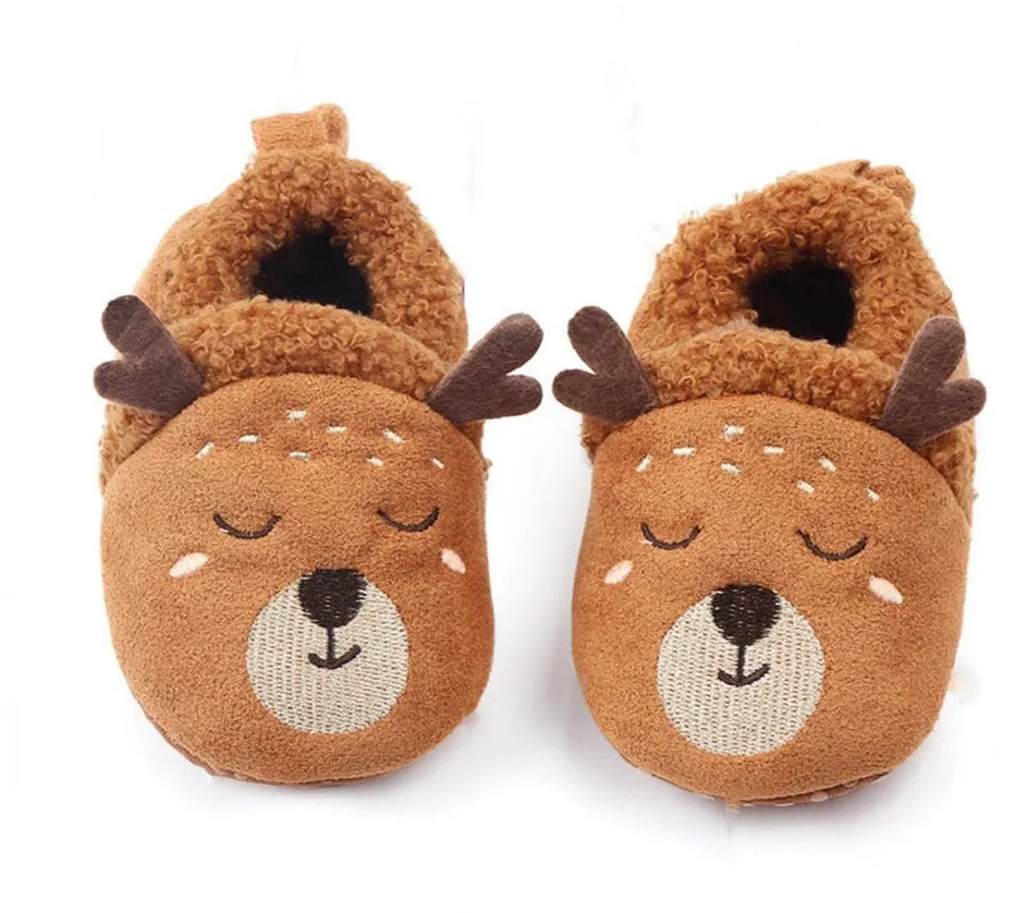 Baby Cartoon Anti-slip Prewalker/Crib Shoes