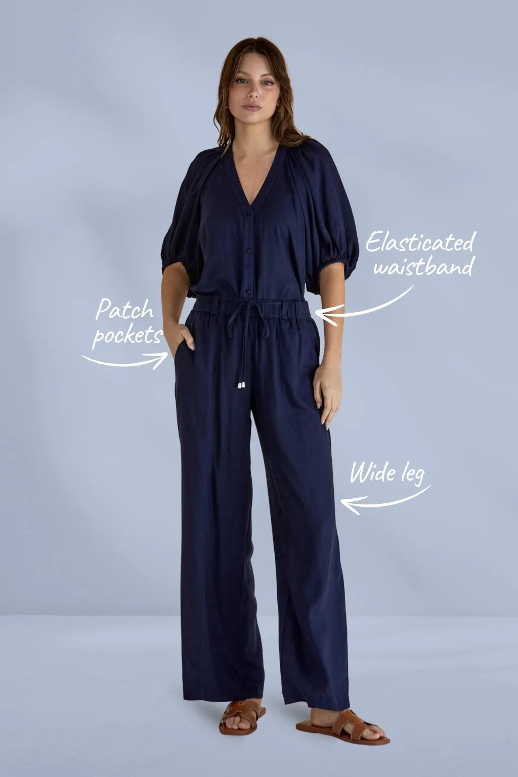 Betty Basics Tamara Pants Dark Blue