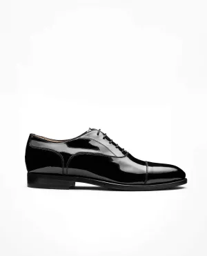 Black Patent Calf Blake Tuxedo Cap Toe Oxfords