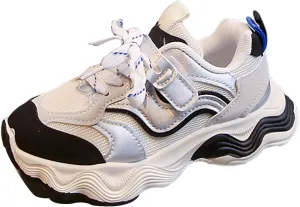 Boys Girls Tennis Shoes Kids Lightweight Breathable Sneakers Lace-up Running Athletic Shoes for Little/Big Kids