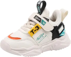 Boys Girls Tennis Shoes Kids Running Slip On Sneakers Lightweight Breathable Athletic Gym Sports Jogging Shoes