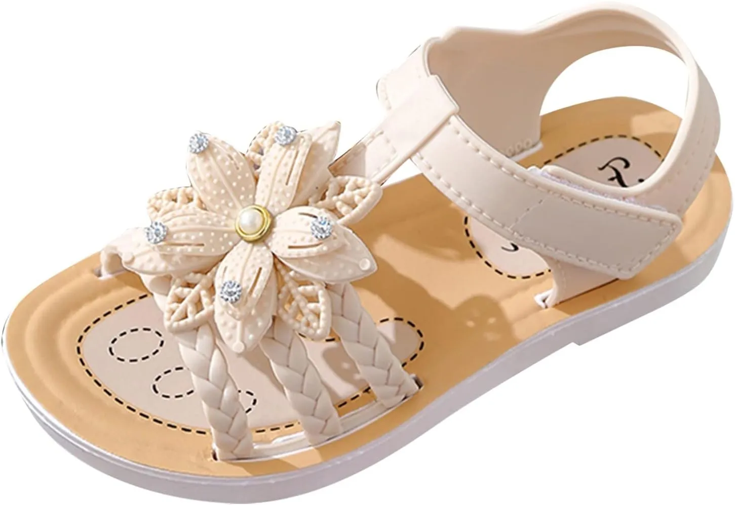 Children Flower Dress Sandals Soft Flat Fashion Comfortable Bow Soft Bottom Lightweight Baby Princess Infant Girl Shoes