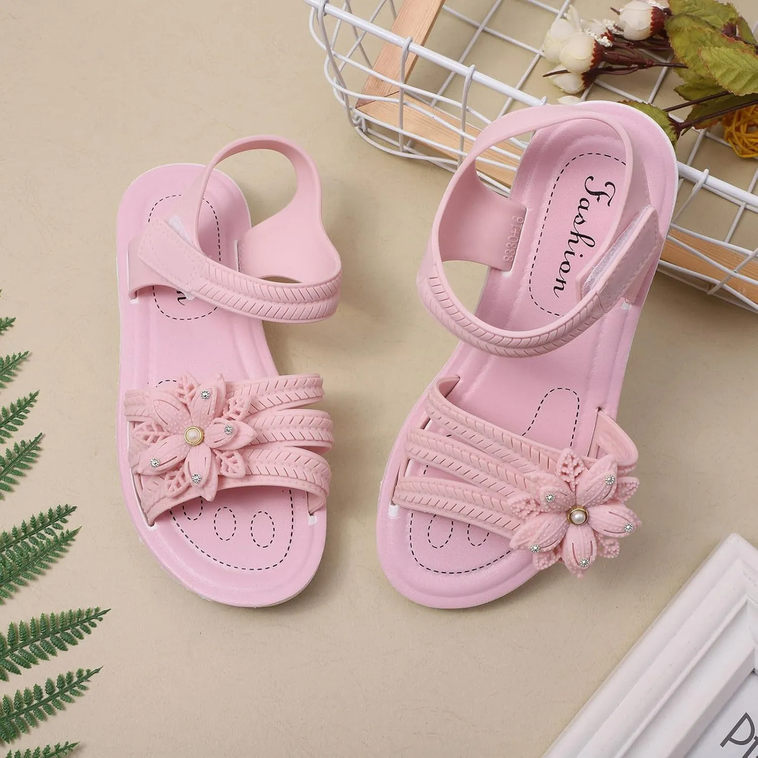 Children Flower Dress Sandals Soft Flat Fashion Comfortable Bow Soft Bottom Lightweight Baby Princess Infant Girl Shoes