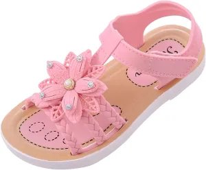 Children Sandals Soft Flat Shoes Fashion Comfortable Bow Soft Bottom Lightweight Baby Dress Shoes for Girls