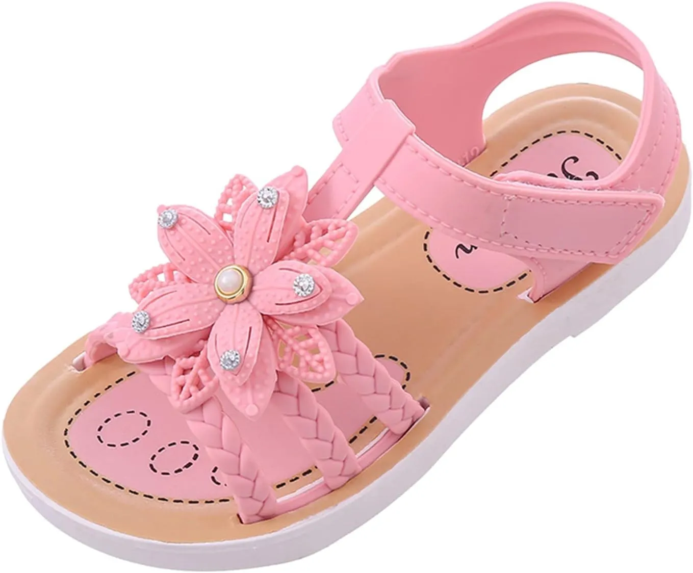Children Sandals Soft Flat Shoes Fashion Comfortable Bow Soft Bottom Lightweight Baby Dress Shoes for Girls