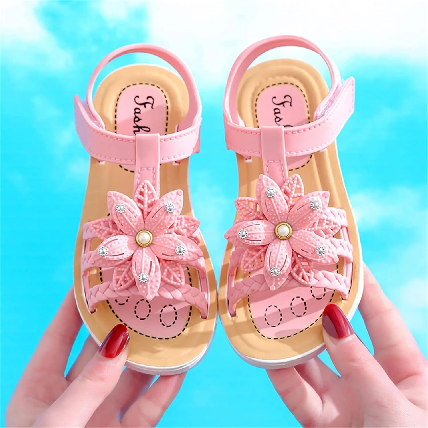 Children Sandals Soft Flat Shoes Fashion Comfortable Bow Soft Bottom Lightweight Baby Dress Shoes for Girls