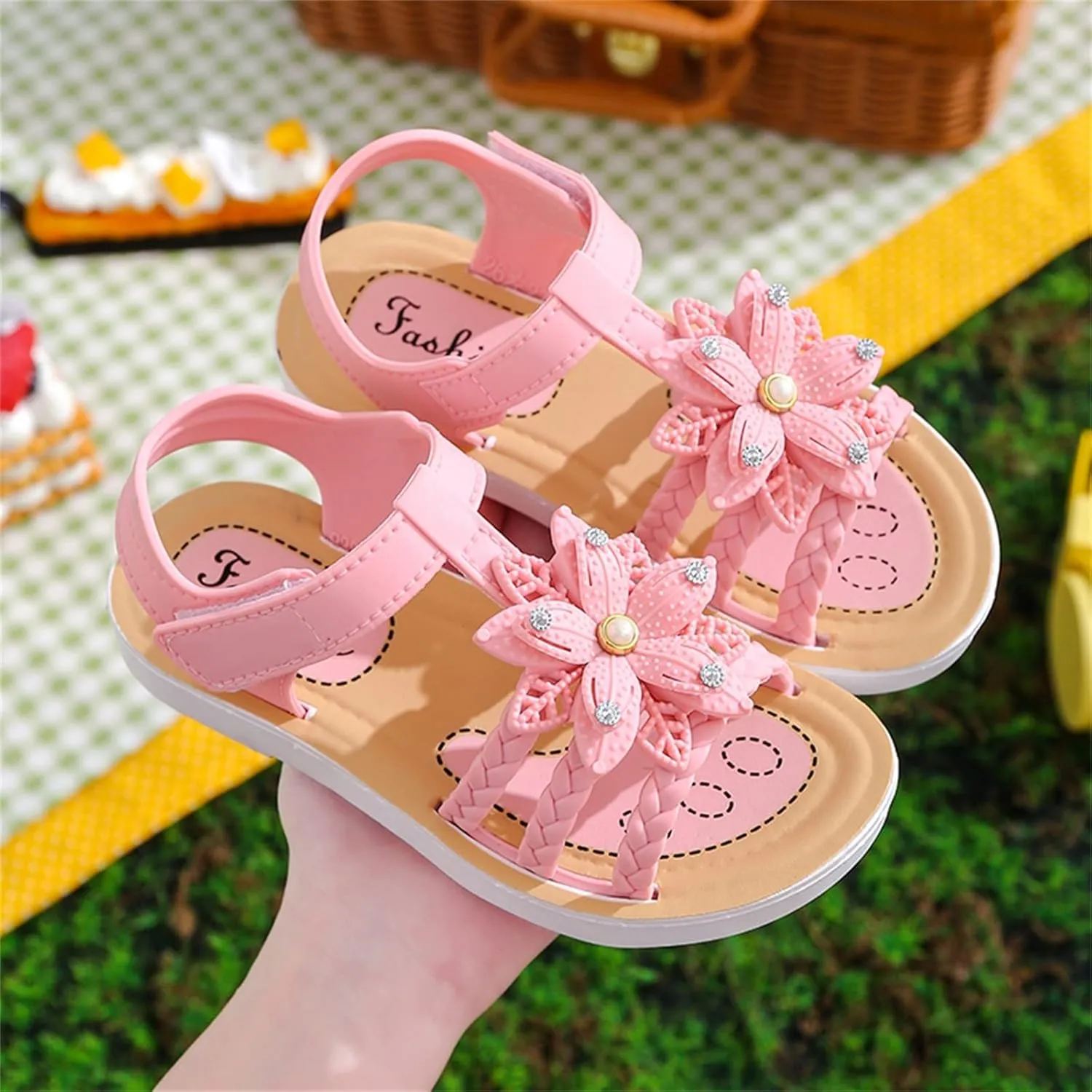 Children Sandals Soft Flat Shoes Fashion Comfortable Bow Soft Bottom Lightweight Baby Dress Shoes for Girls