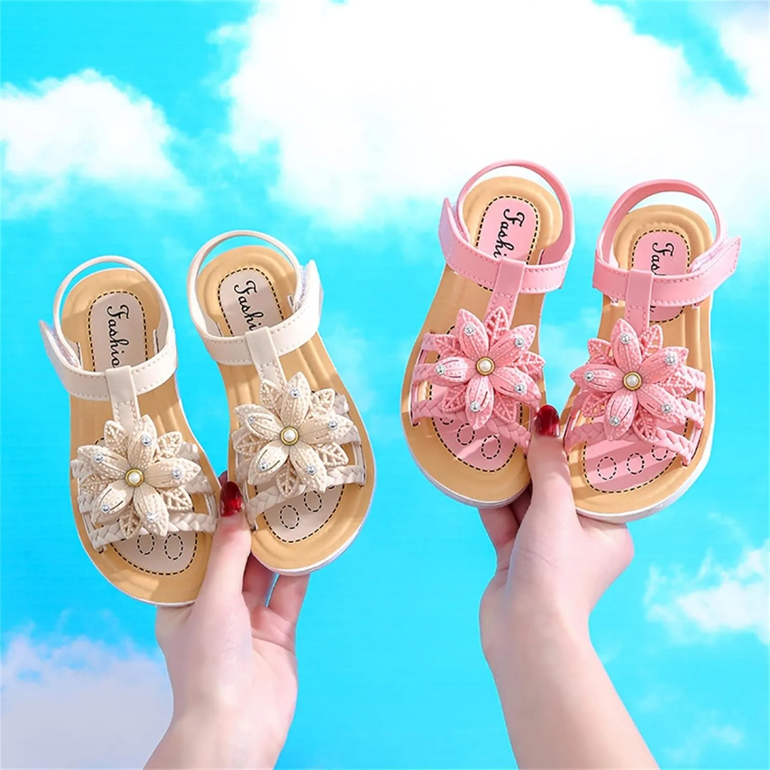 Children Sandals Soft Flat Shoes Fashion Comfortable Bow Soft Bottom Lightweight Baby Dress Shoes for Girls