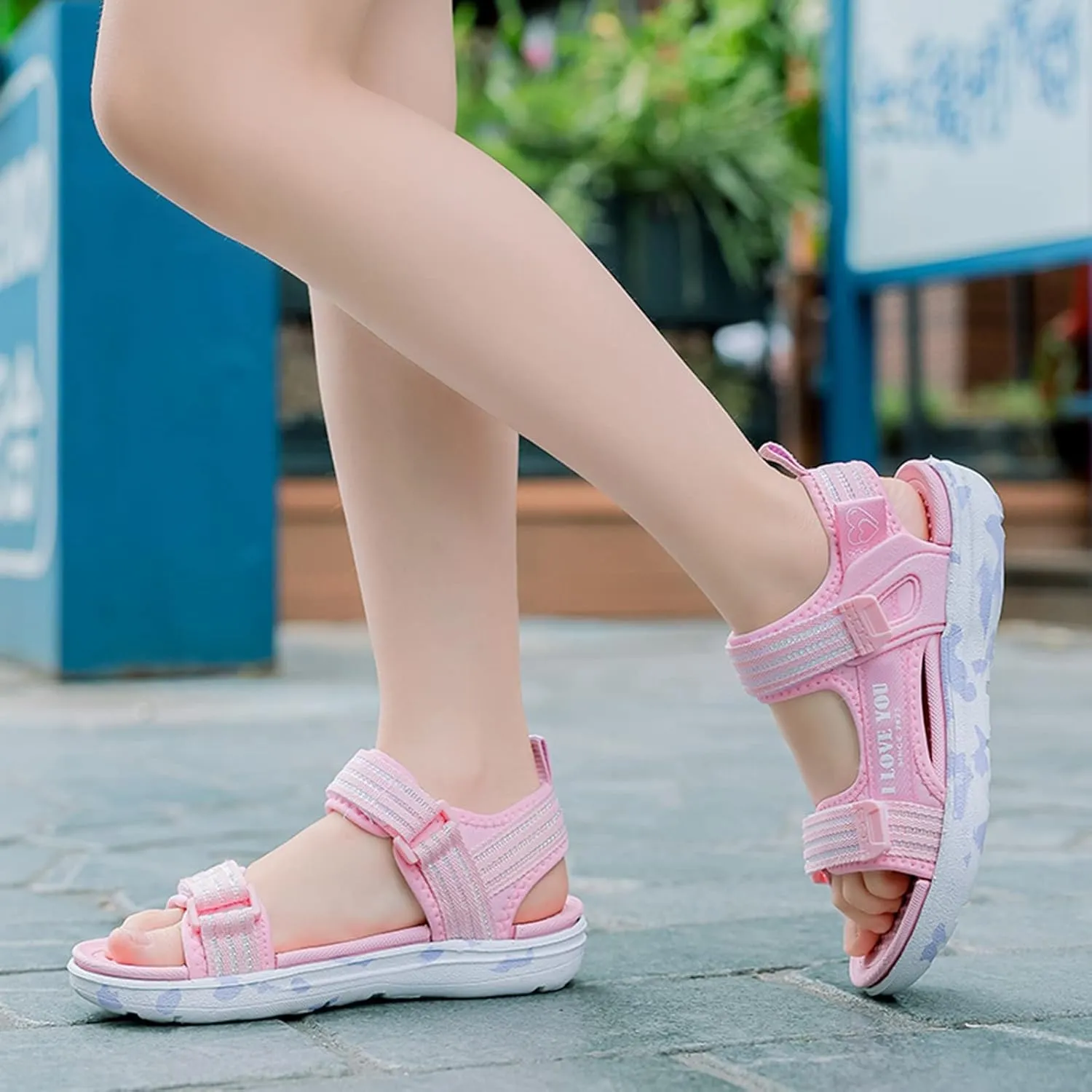 Children Shoes Fashion Beach Sandals Light Soft Sweet Girl Sandals Medium And Large Children Soft Girls Sandals