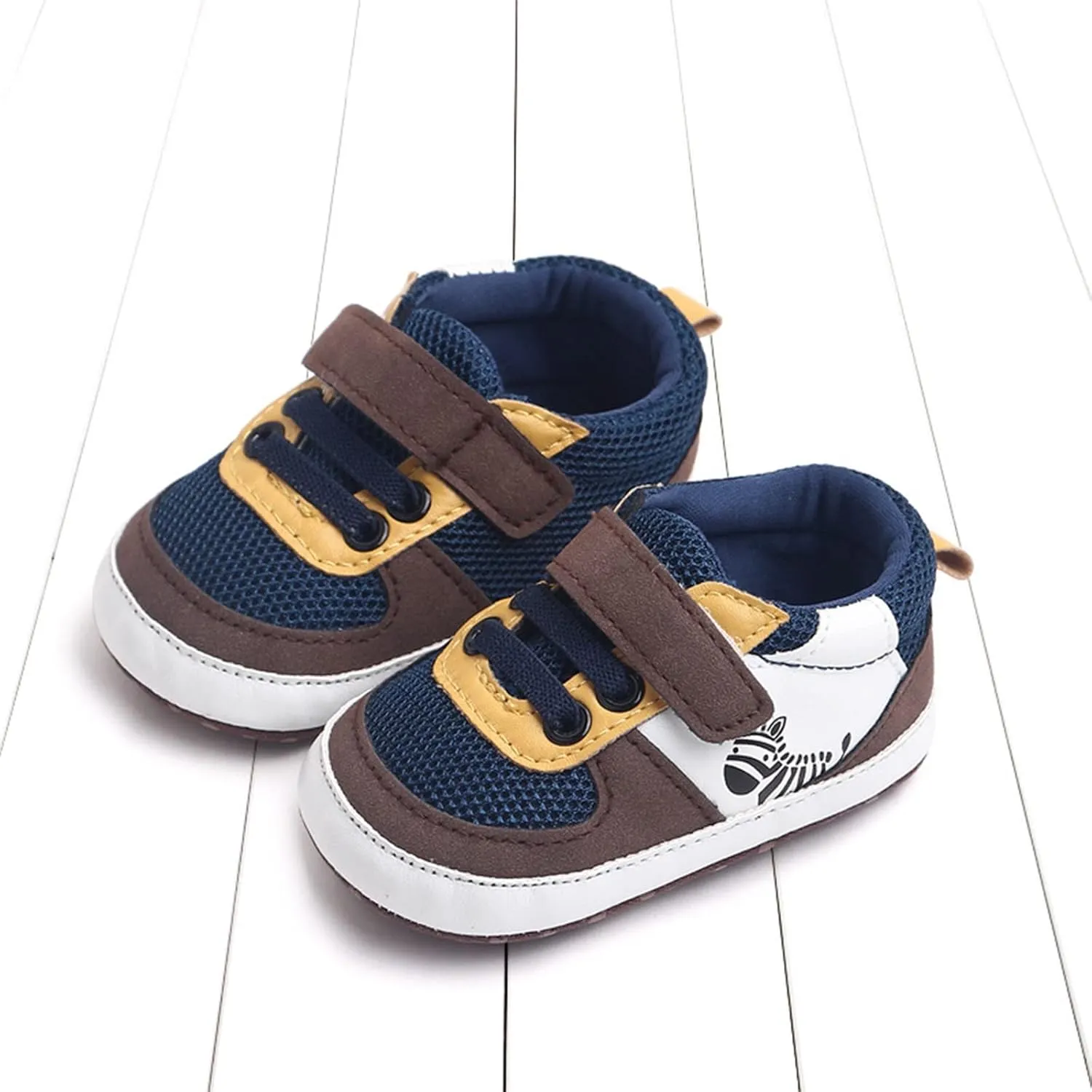 Color Block Baby Canvas Sneakers Lightweight Mesh Breathable Platform Sports Shoes for Infant Toddler Boys Girls