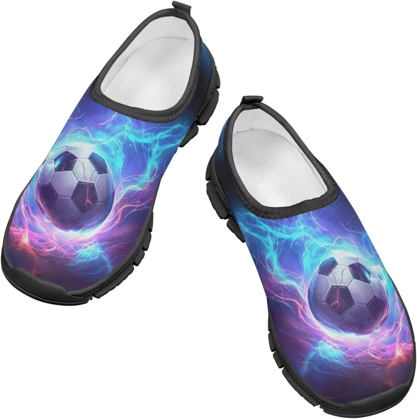 Cool Boys Tennis Shoes Little Kids Slip On Shoes Ball Themed Running Shoes