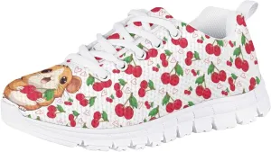 Cute Axolotl Girls Running Shoes Trendy Sneakers for Kids Athletic Shoes