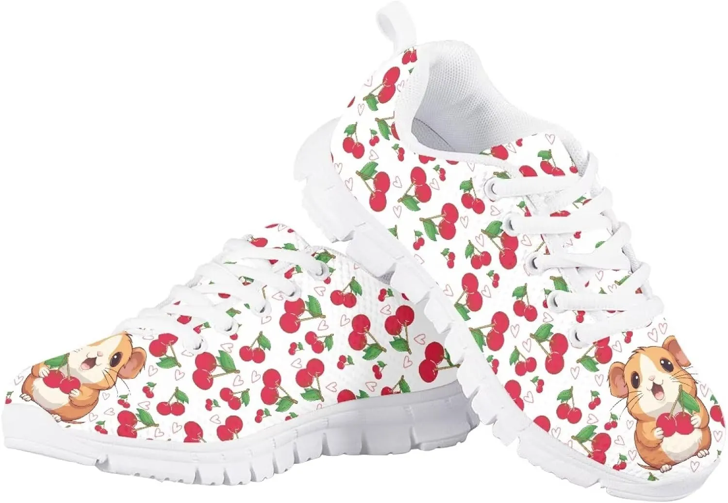 Cute Axolotl Girls Running Shoes Trendy Sneakers for Kids Athletic Shoes