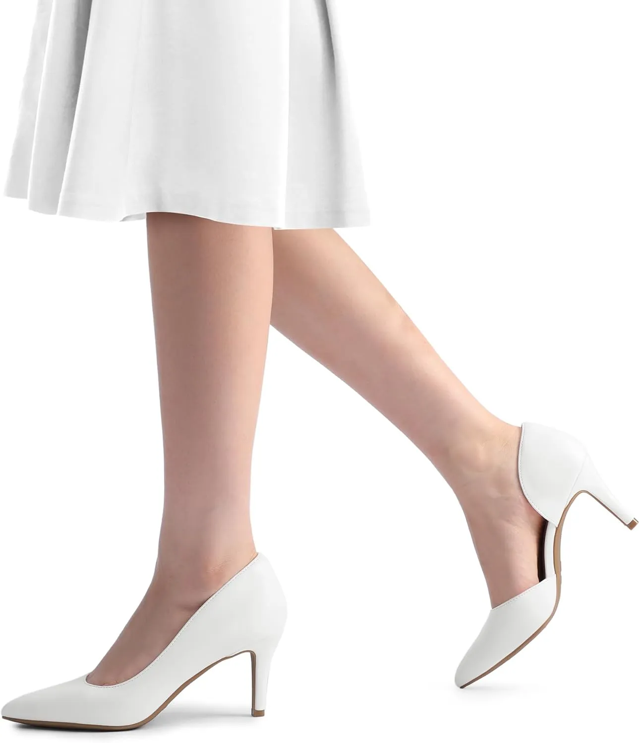 DREAM PAIRS Women's Dress High Heels Pumps Closed Pointed Toe Stiletto D'Orsay Shoes for Wedding Party