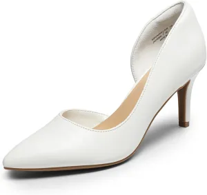 DREAM PAIRS Women's Dress High Heels Pumps Closed Pointed Toe Stiletto D'Orsay Shoes for Wedding Party