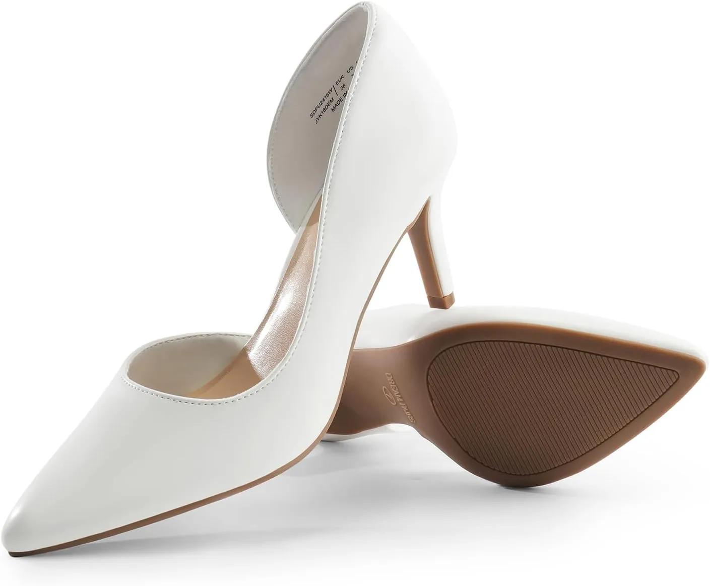 DREAM PAIRS Women's Dress High Heels Pumps Closed Pointed Toe Stiletto D'Orsay Shoes for Wedding Party