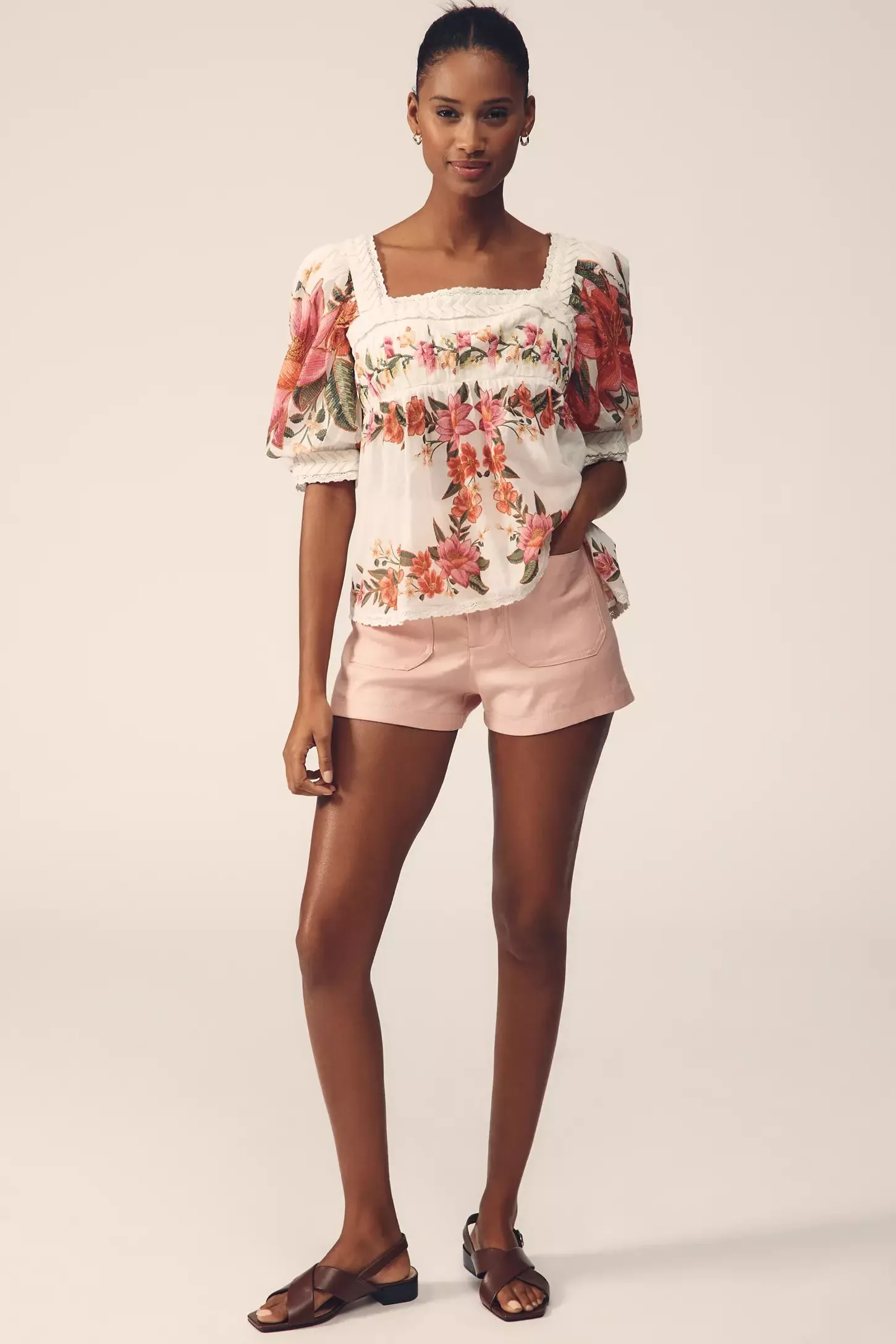 FARM RIO SUMMER FRUIT OFF-WHITE BLOUSE