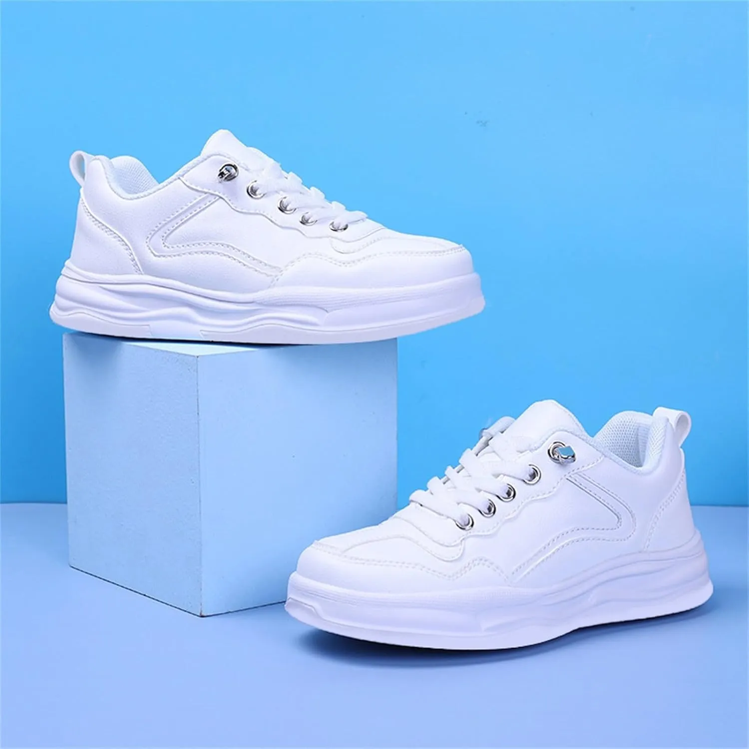 Girls Tennis White Sneakers Toddler Boys niform Low Top Competition Running Breathable Soft Sole Shoes