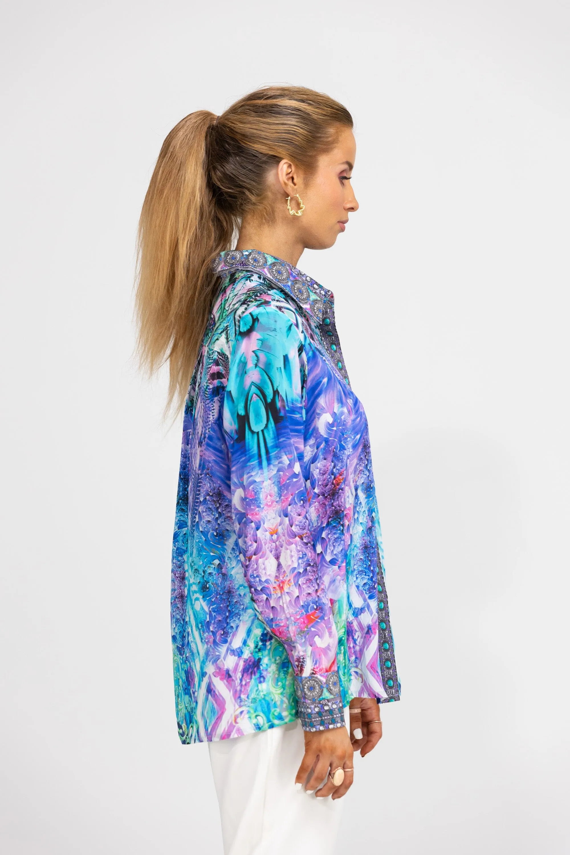INDIGO SUMMER - COLLAR SHIRT