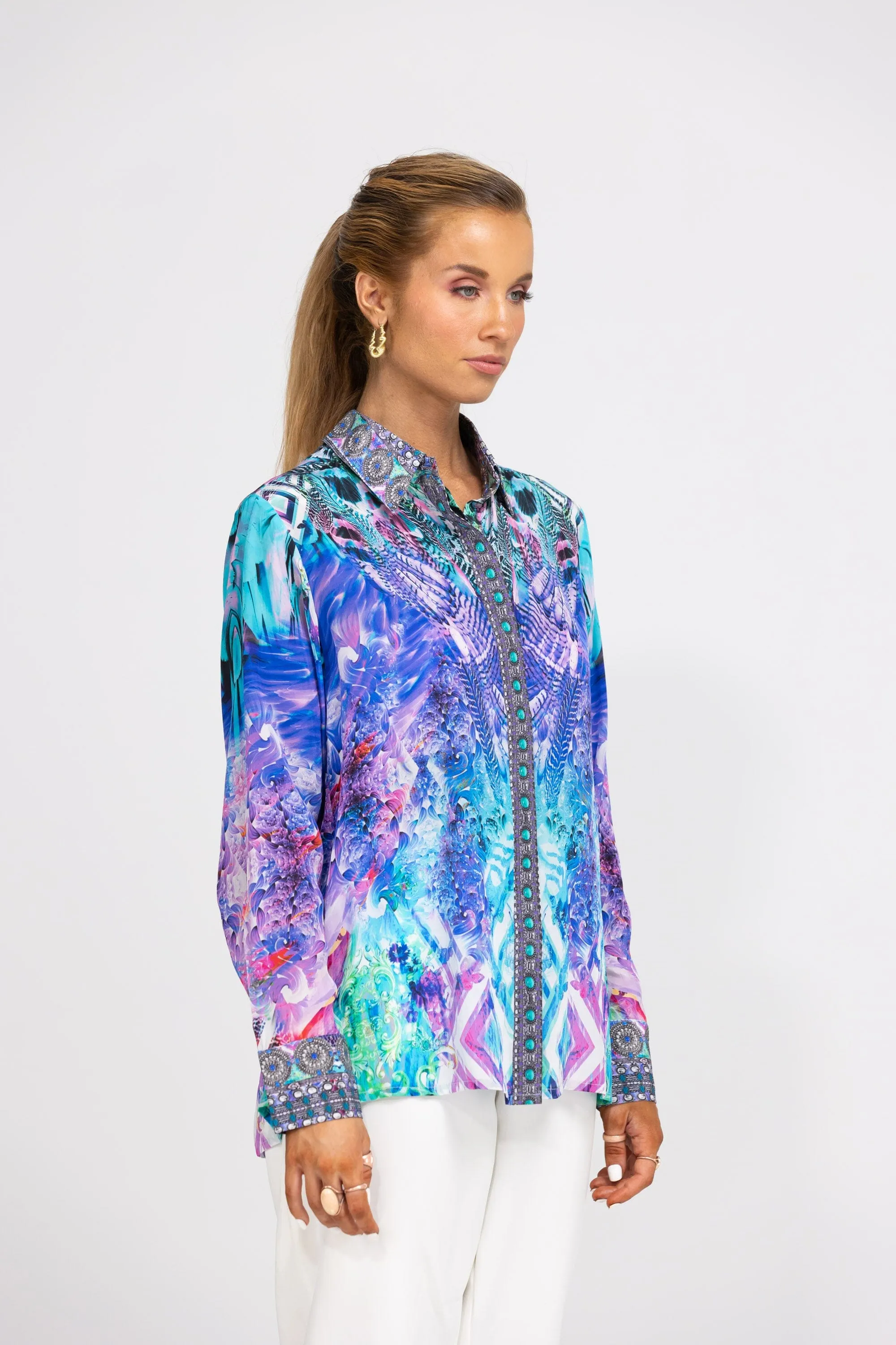 INDIGO SUMMER - COLLAR SHIRT