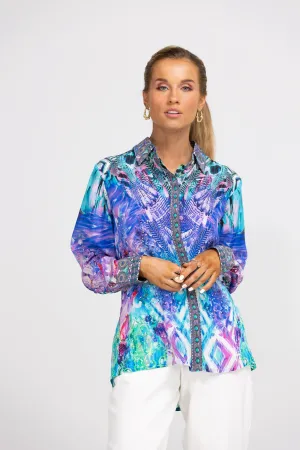 INDIGO SUMMER - COLLAR SHIRT