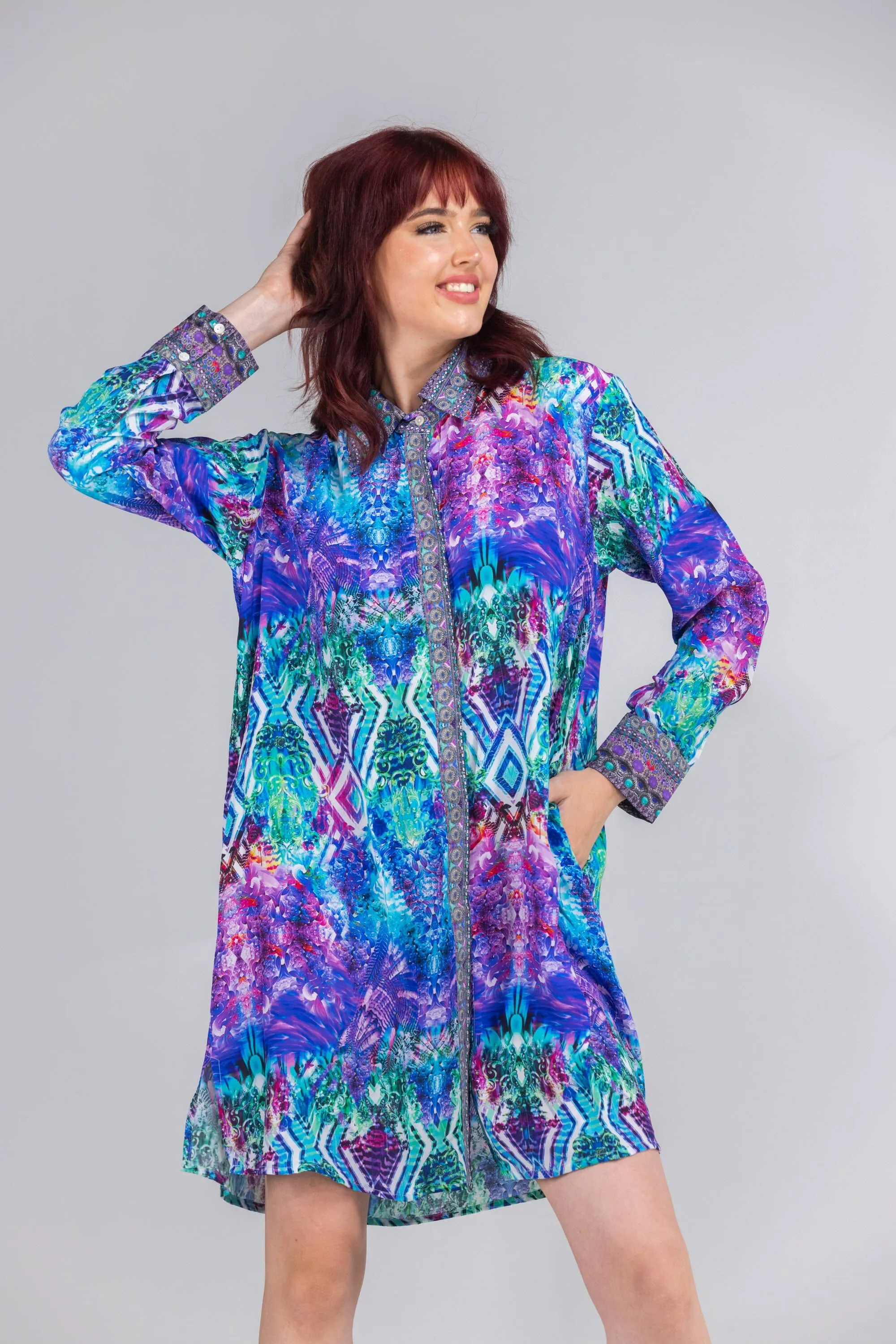 INDIGO SUMMER - SHIRT DRESS