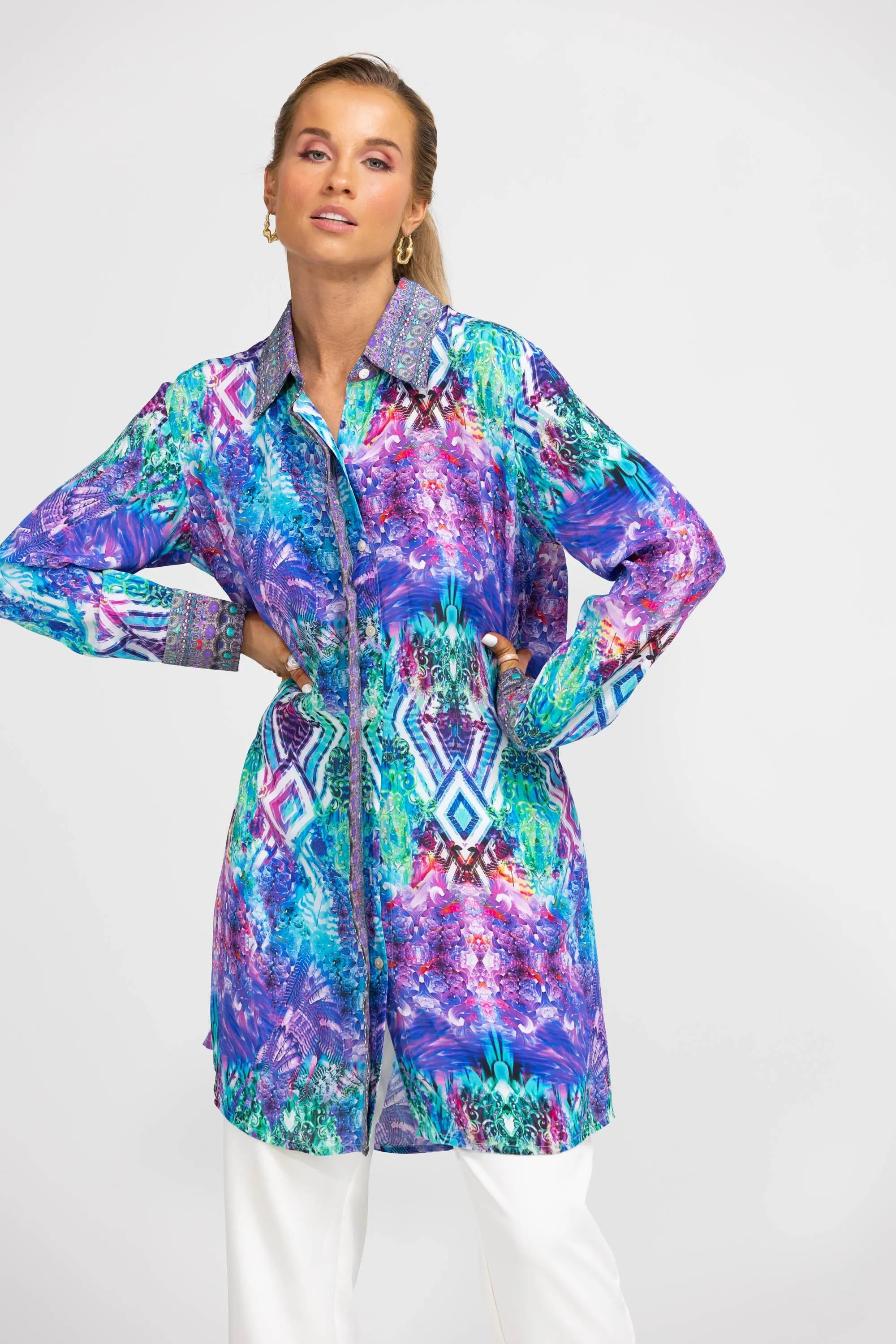 INDIGO SUMMER - SHIRT DRESS
