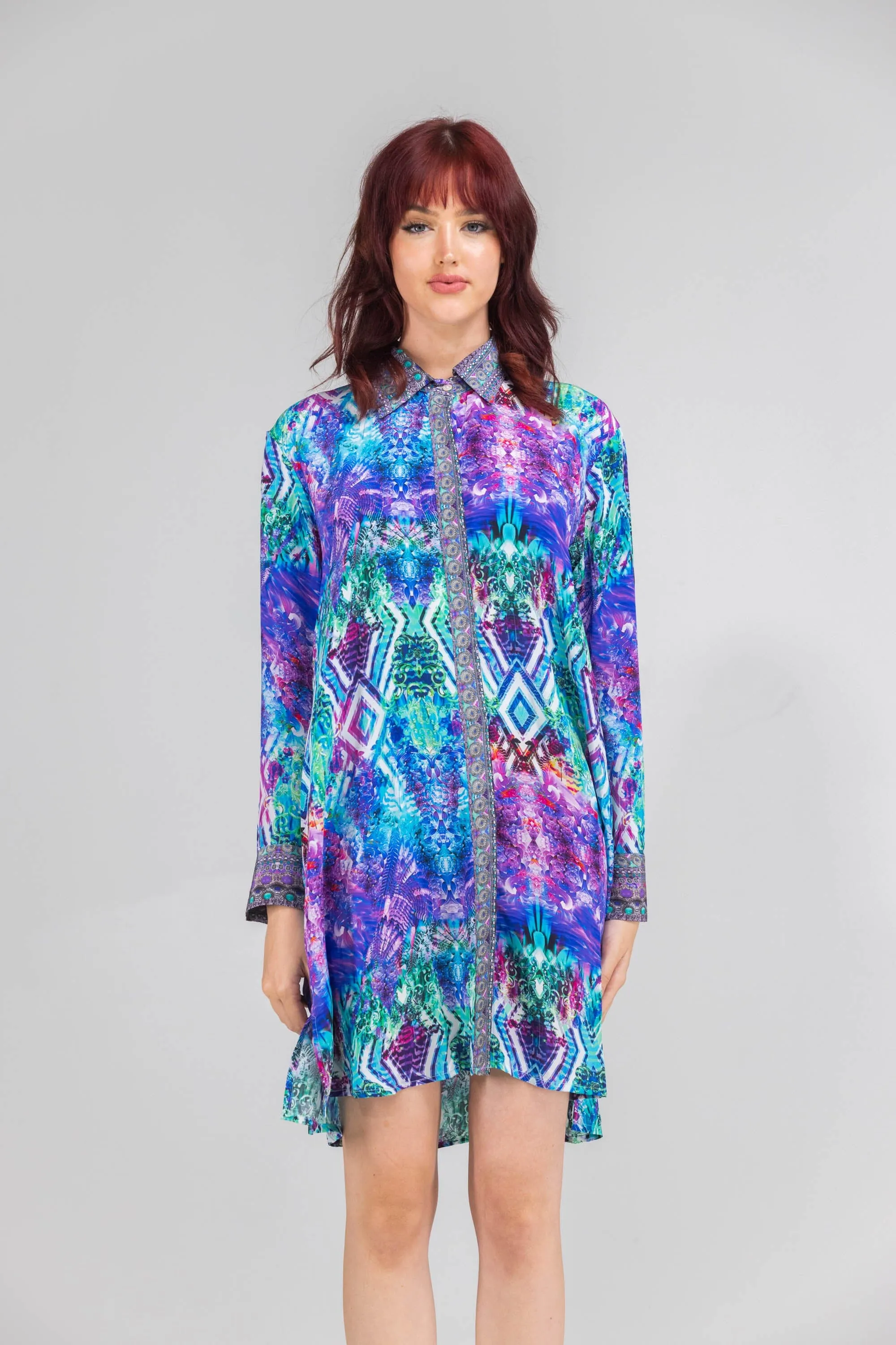 INDIGO SUMMER - SHIRT DRESS