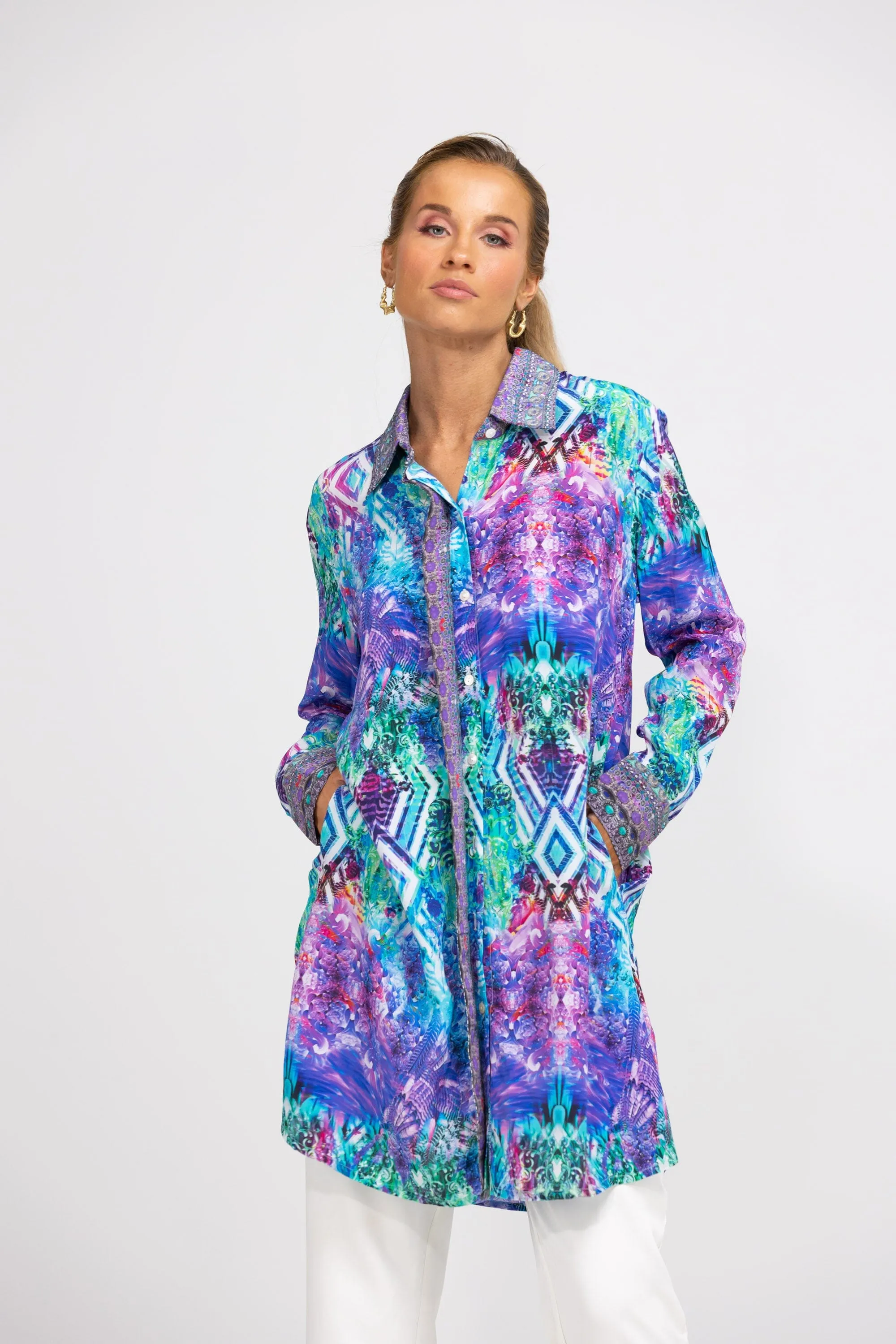 INDIGO SUMMER - SHIRT DRESS