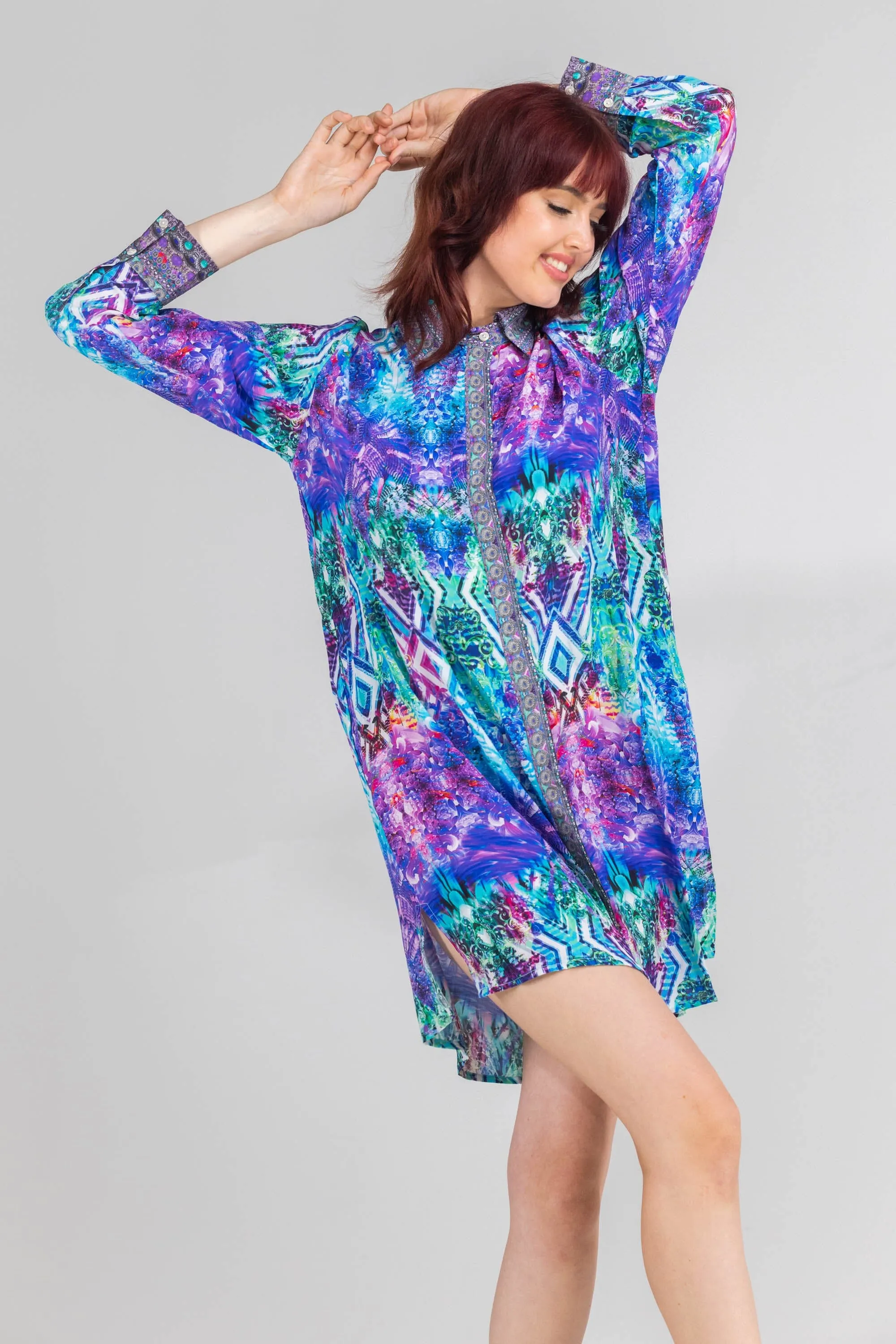INDIGO SUMMER - SHIRT DRESS