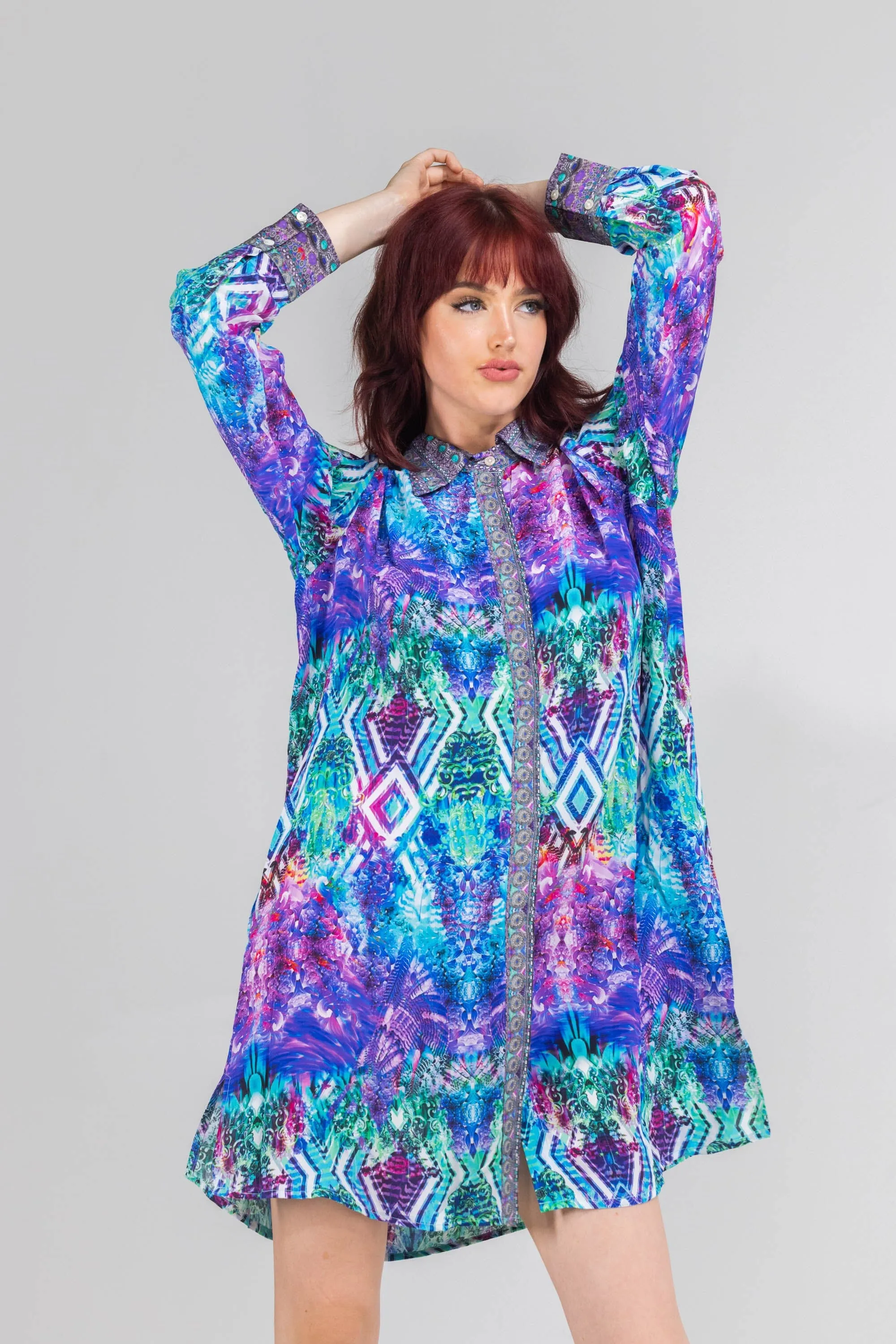 INDIGO SUMMER - SHIRT DRESS