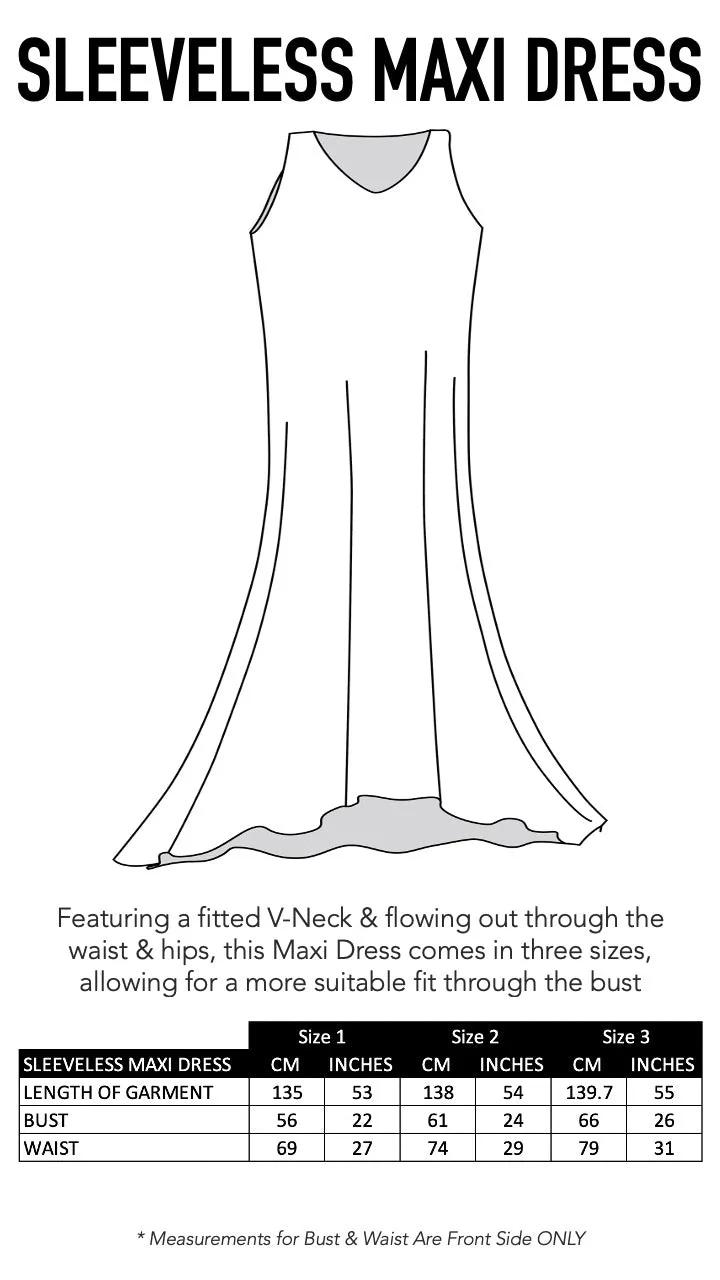 INDIGO SUMMER - SLEEVELESS MAXI DRESS