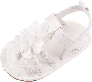 Infant Baby Girls Cute Sweet Sandals Soft Sole Anti-Slip First Walking Shoes Toddler Stand Alone Slides for Kids