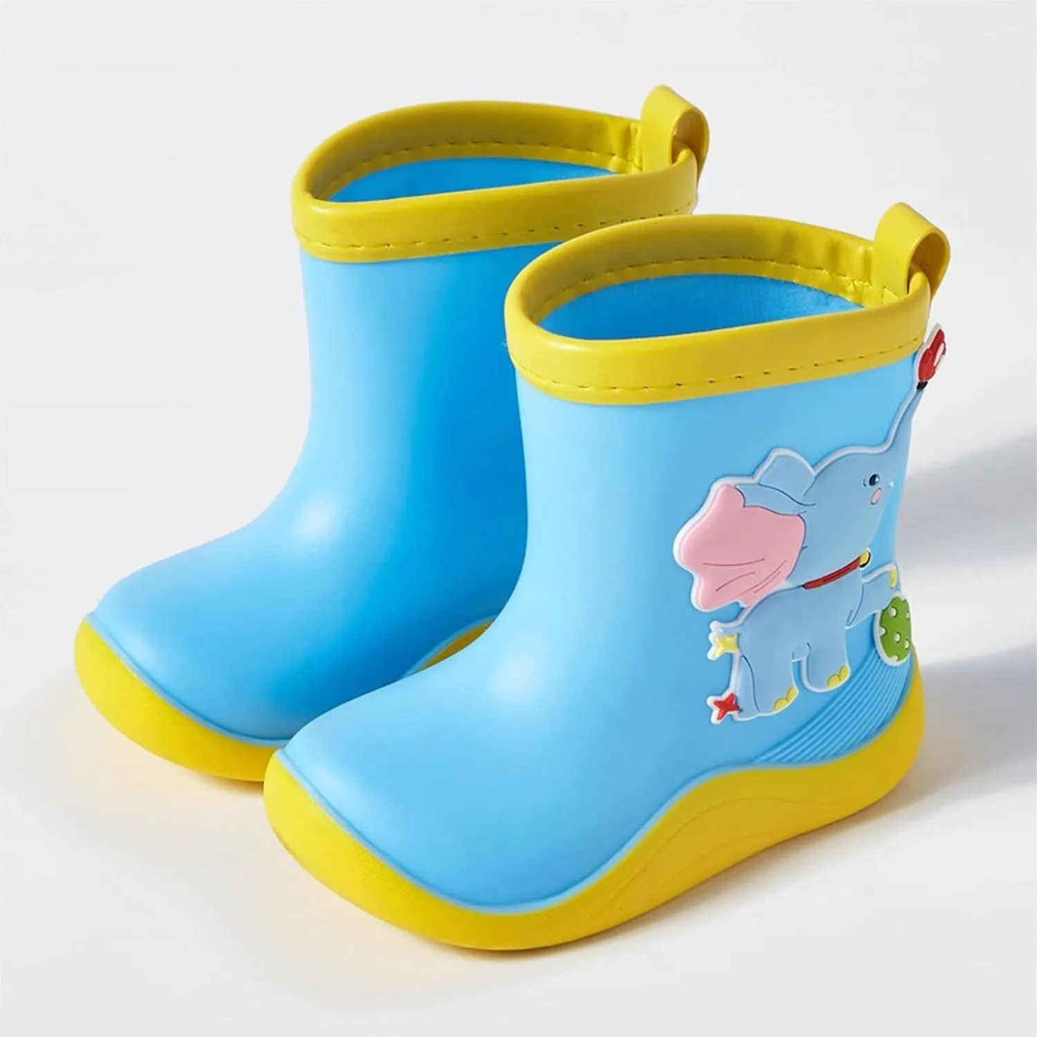 Infant Boys Girls Rain Boots Children's Lightweight Soft Bottom Water Boots Baby Cute Soft Lined Boots for Toddlers
