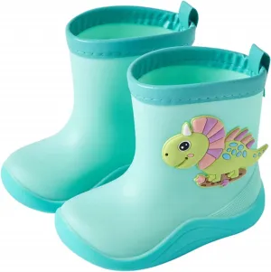 Infant Boys Girls Rain Boots Children's Lightweight Soft Bottom Water Boots Baby Cute Soft Lined Boots for Toddlers