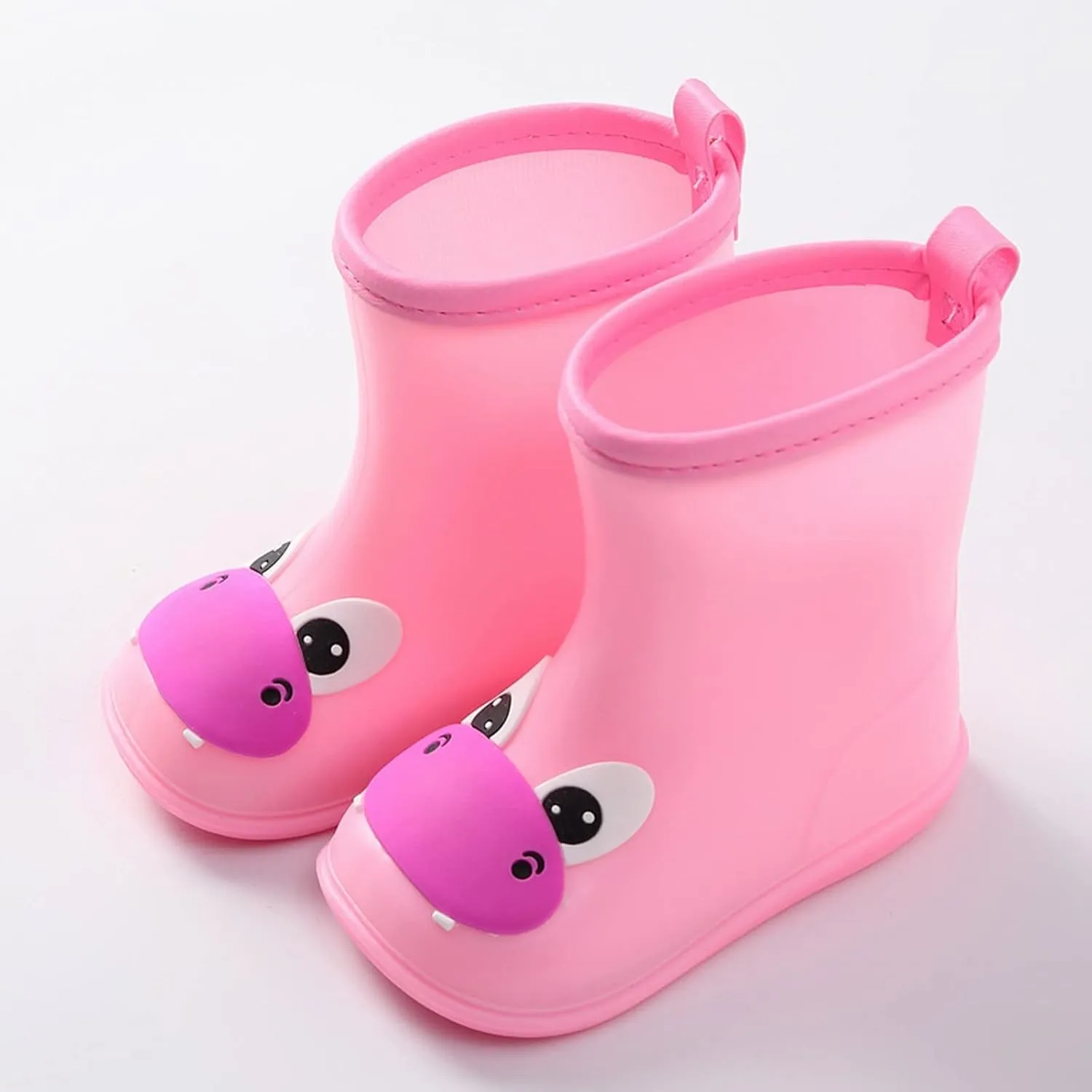 Infant Boys Girls Rain Boots Children's Lightweight Soft Bottom Water Boots Baby Cute Soft Lined Boots for Toddlers