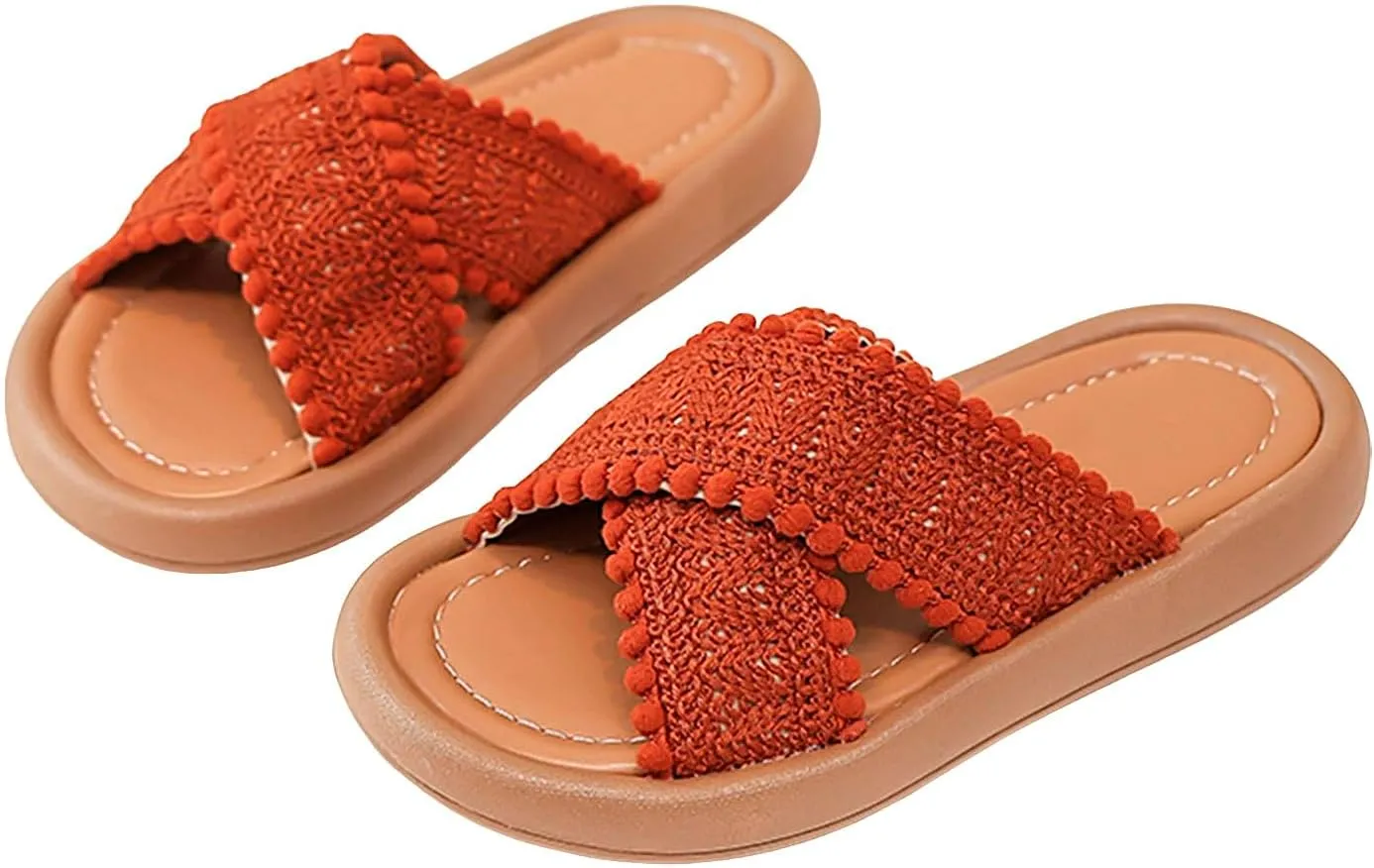 Kids' Sandals Summer Girls' Big Kids' Beach Shoes Girls' Soft Soled Open Toe Soft SolesOutside Wear Flip Slipers