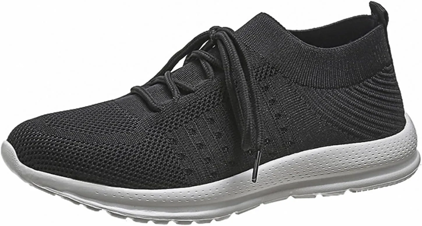 Lausiuoe Sneakers For Women Walking Shoes Slip On Running Shoes Athletic Tennis Fashion Lightweight Mesh Sock Sneakers