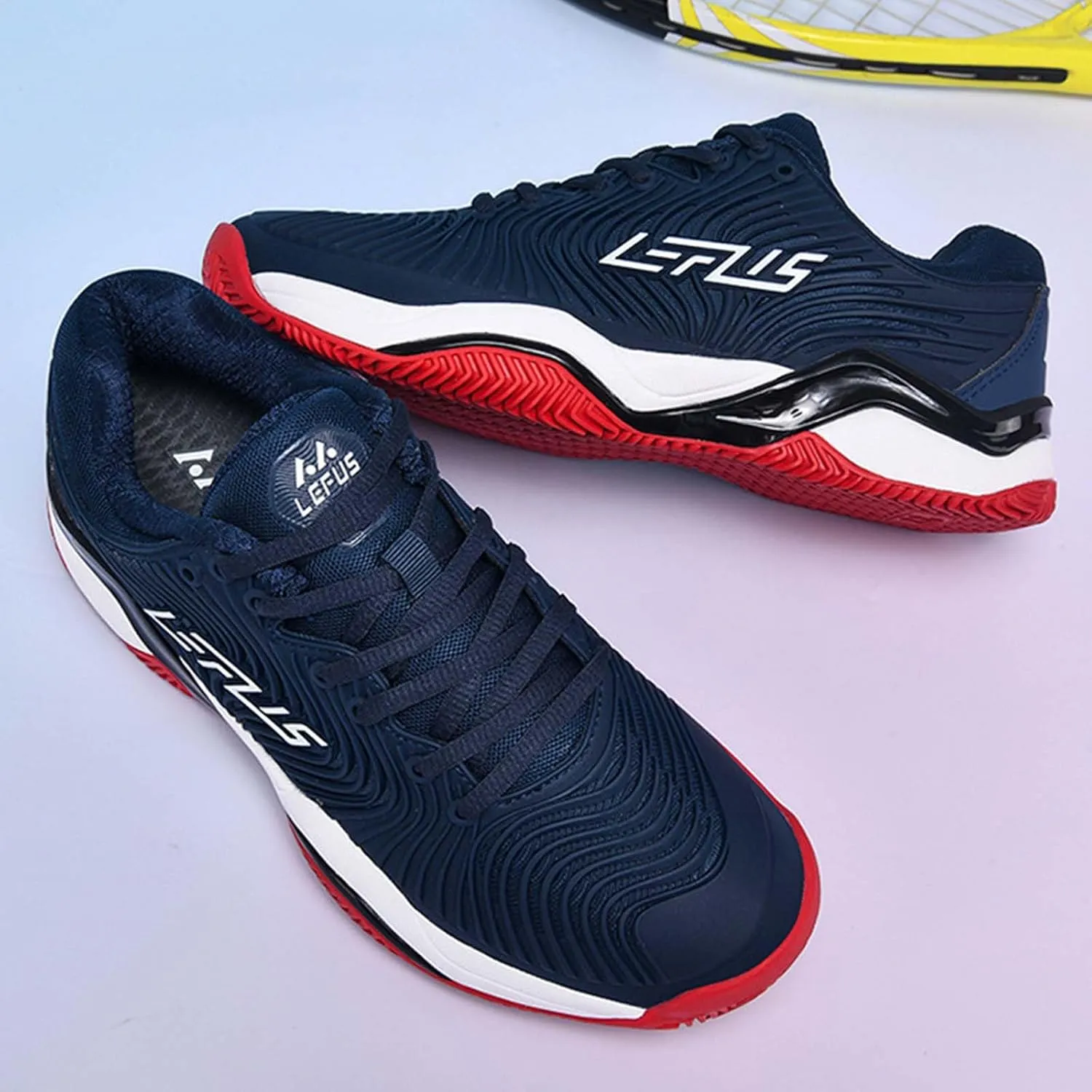 Men's Badminton Tennis Shoes Indoor Outdoor Pickleball Shoes Racquetball Squash with Arch Support Court Training