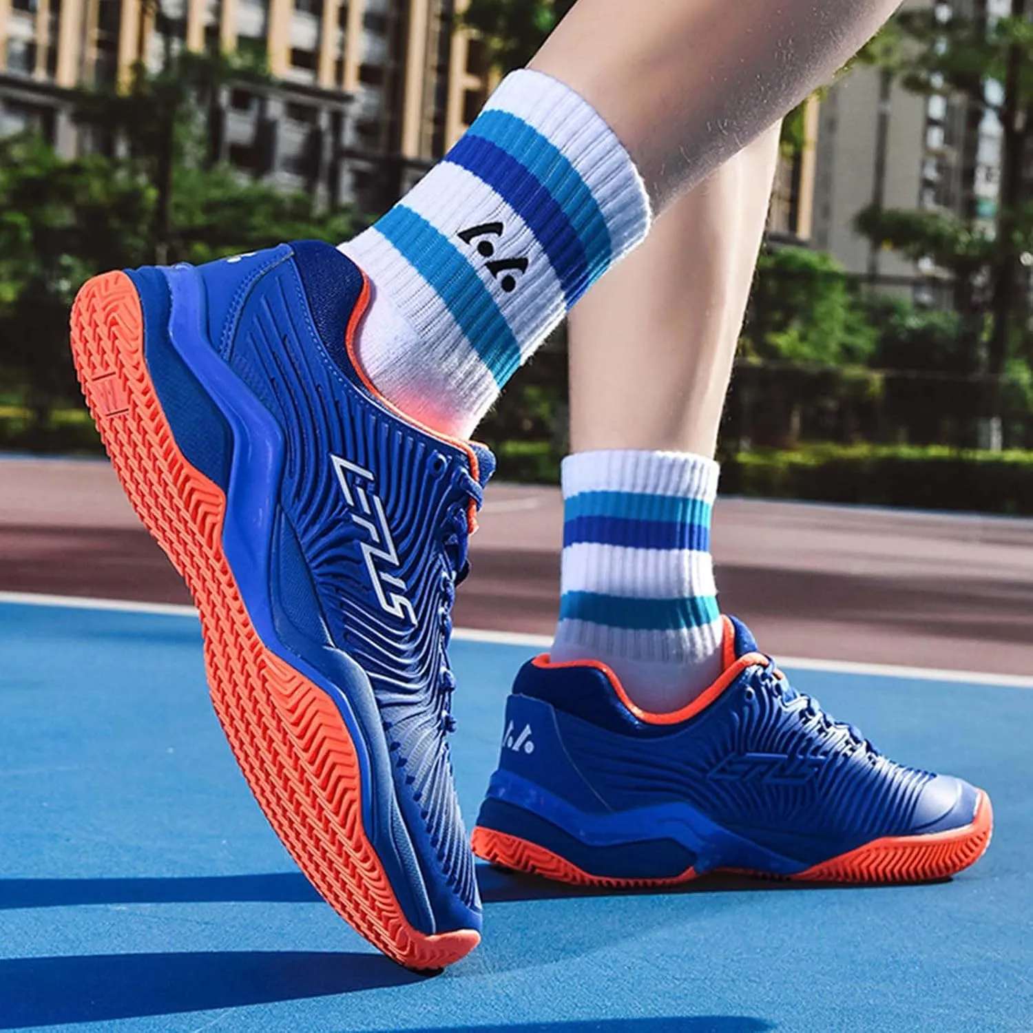 Men's Badminton Tennis Shoes Indoor Outdoor Pickleball Shoes Racquetball Squash with Arch Support Court Training