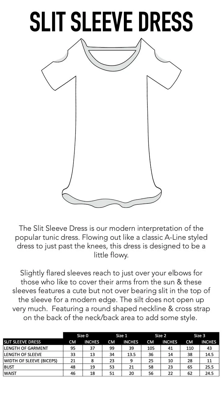 MIDNIGHT IN PARIS - SLIT SLEEVE DRESS