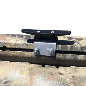 Nylon Open Base 5" Cleat - Black -  W/Bracket