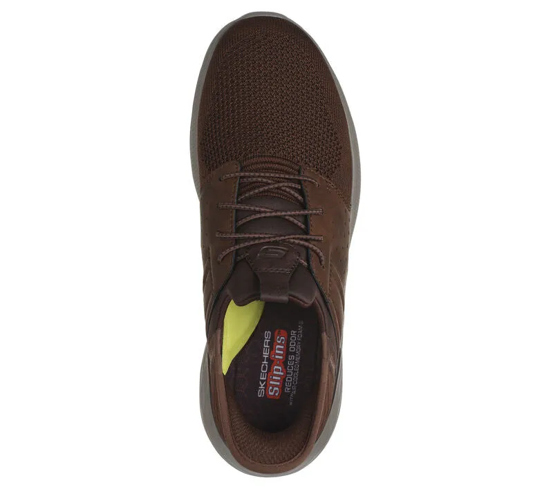 Skechers Slip - Ins 210803/ACDB Brown RF Garner - Newick Hands Free Mens Slip On Trainers