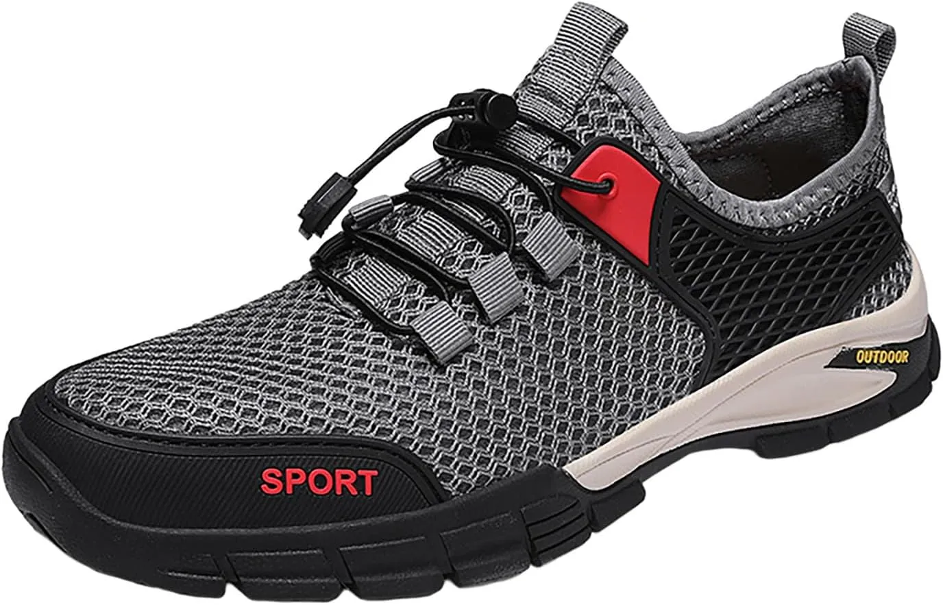 Slip on Walking Shoes for Men Comfortable Memory Foam Hiking Shoes Ultra Lightweight Breathable Fashion Sneakers Non Slip Arch Support Cushioning Training Gym Shoes Wide Width