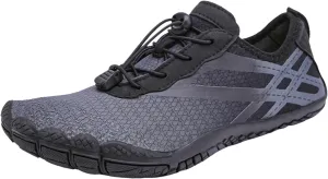Slip on Walking Shoes Men Comfy Memory Foam Hiking Shoes Breathable Fashion Sneakers Non Slip Lace Up Arch Support Cushioning Training Gym Shoes Wide Width
