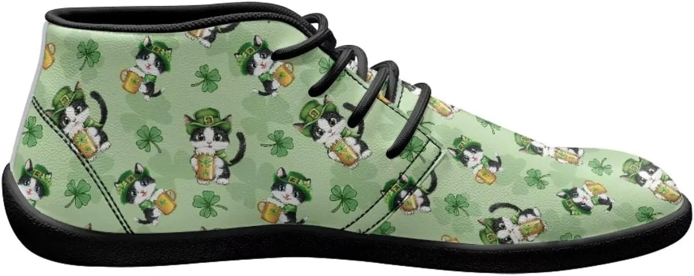St. Patrick's Day Wide Toe Box Barefoot Shoes for Men Walking Sneaker Stylish Non Slip Zero Drop Sole Running Footwear